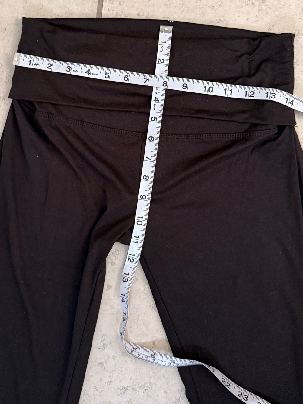 Baby Phat Black Flared Leggings with Logo Waistband - Picture 3 of 6